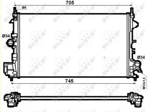 NRF 53074 - Chladič vody -