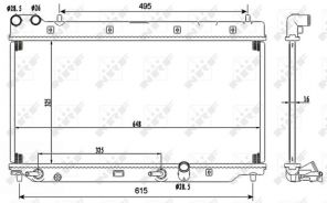NRF 53110 - Chladič vody -