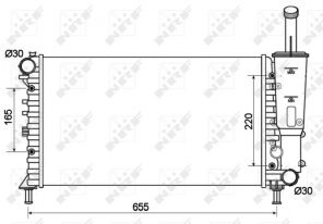 NRF 53124 - Chladič vody -