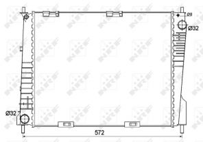 NRF 53125 - Chladič vody -