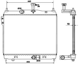NRF 53169 - Chladič vody -