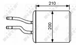 NRF 53244 - Výmenník tepla vnútorného kúrenia -