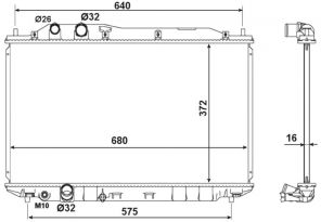 NRF 53534 - Chladič vody -