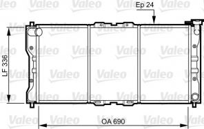 Valeo 731073 - Chladič vody -