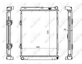 NRF 53865 - Chladič vody -