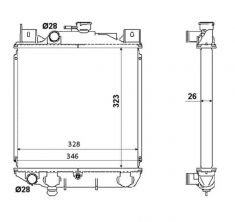 NRF 53881 - Chladič vody -