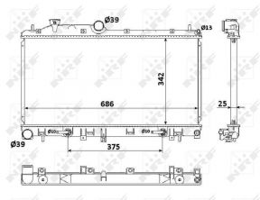 NRF 53886 - Chladič vody -