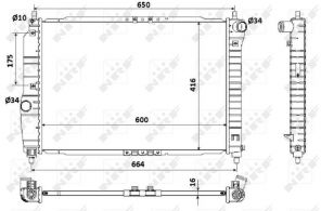 NRF 53902 - Chladič vody -