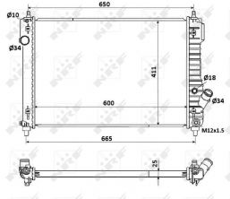NRF 53903 - Chladič vody -