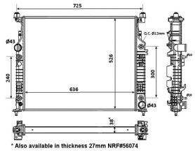 NRF 53936 - Chladič vody -
