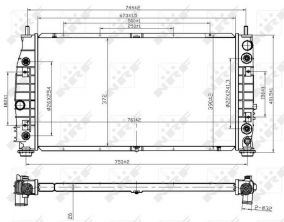NRF 53954 - Chladič vody -