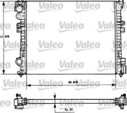 Valeo 731166 - Chladič vody -