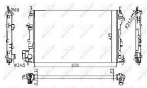 NRF 58203A - Chladič vody -