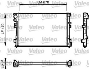 Valeo 731168 - Chladič vody -