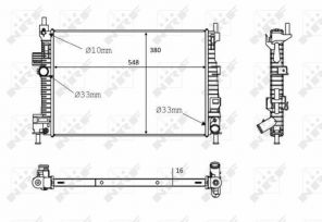 NRF 58289 - Chladič vody -