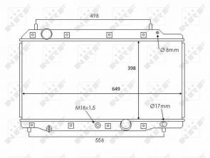 NRF 58383 - Chladič vody -