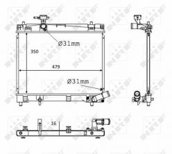 NRF 58384 - Chladič vody -