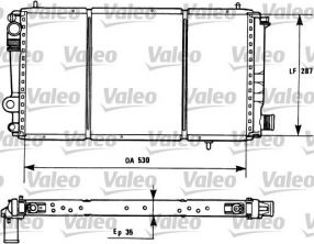 Valeo 731173 - Chladič vody -