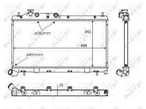 NRF 58385 - Chladič vody -