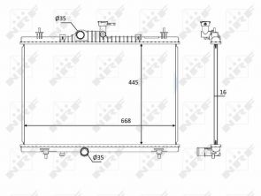 NRF 58394 - Chladič vody -