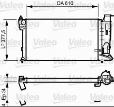 Valeo 731176 - Chladič vody -