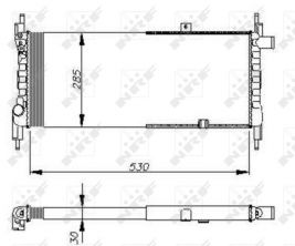 NRF 58711 - Chladič vody -