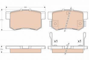 TRW GDB3175 - Brzdové platničky -