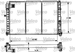 Valeo 731185 - Chladič vody -