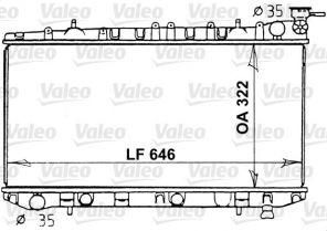 Valeo 731202 - Chladič vody -
