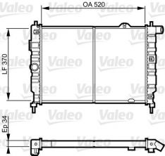 Valeo 731217 - Chladič vody -