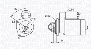 Magneti Marelli 063721045010 - Štartér -