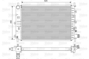 Valeo 731300 - Chladič vody -