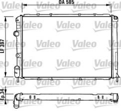 Valeo 731380 - Chladič vody -