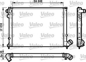 Valeo 731382 - Chladič vody -