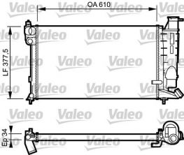 Valeo 731391 - Chladič vody -