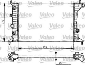 Valeo 731393 - Chladič vody -