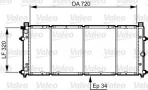 Valeo 731411 - Chladič vody -