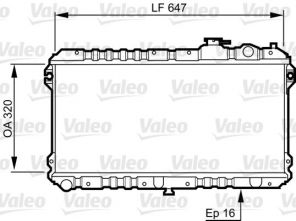 Valeo 731437 - Chladič vody -