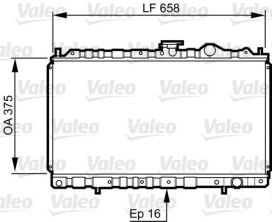 Valeo 731462 - Chladič vody -