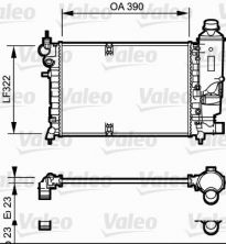 Valeo 731528 - Chladič vody -