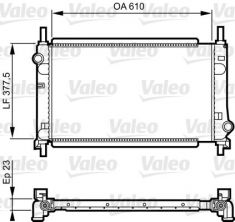 Valeo 731550 - Chladič vody -