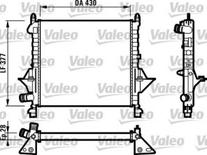 Valeo 731552 - Chladič vody -