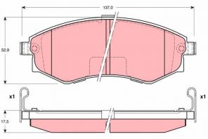 TRW GDB3211 - Brzdové platničky -