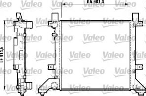 Valeo 731605 - Chladič vody -