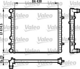 Valeo 731607 - Chladič vody -
