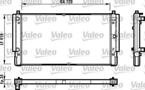 Valeo 731616 - Chladič vody -