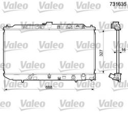 Valeo 731635 - Chladič vody -