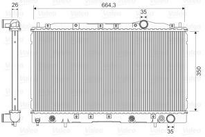Valeo 731638 - Chladič vody -