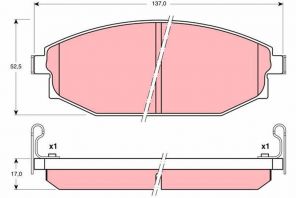 TRW GDB3232 - Brzdové platničky -
