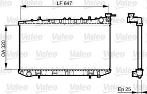 Valeo 731665 - Chladič vody -